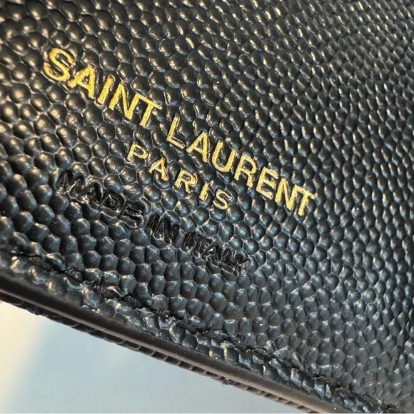 SAINT LAURENT black Cassandre Matelasse Bi-Fold Wallet - Picture 6 of 15